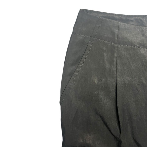 Gap Pants Size 4 Black High Rise Pleated Straight Leg Minimalist Modern Workwear - Picture 3 of 13